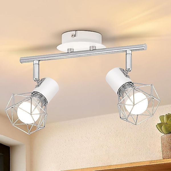 Nettlife Deckenstrahler 1/2/3 Flammig Retro Weiß günstig online kaufen