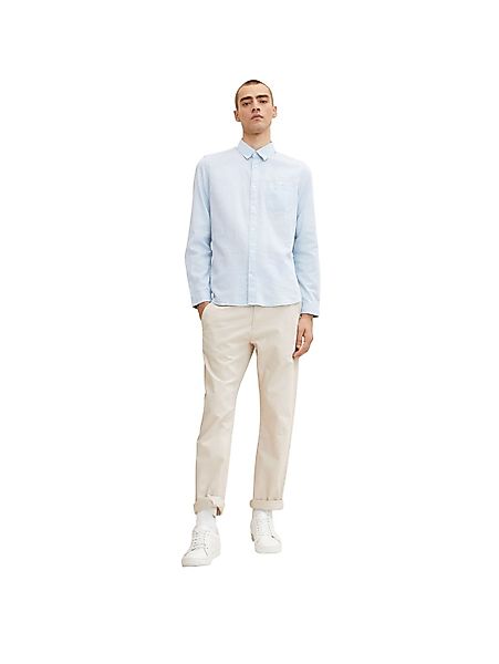 Tom Tailor Herren Langarm Hemd STRUCTURE - Regular Fit günstig online kaufen
