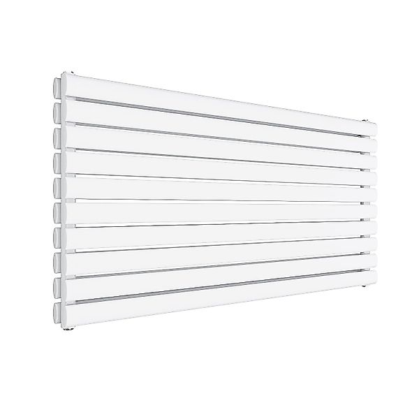 SONNI Designheizkörper Röhrenheizkörper Doppellagig Weiß/Anthrazit 593x1200 günstig online kaufen