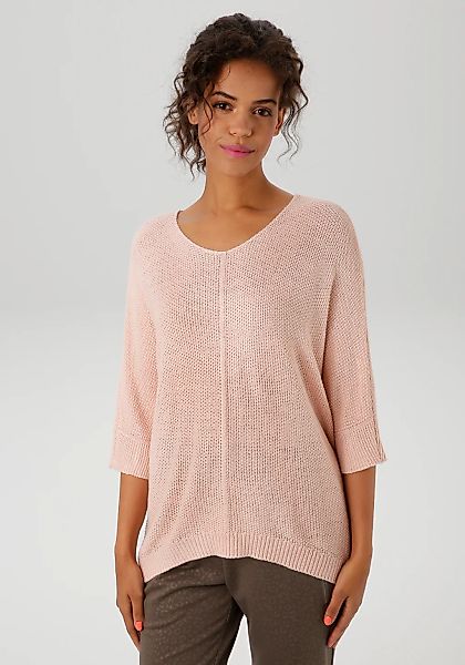 Aniston CASUAL Strickpullover, im ausdrucksvollem Perl-Muster günstig online kaufen