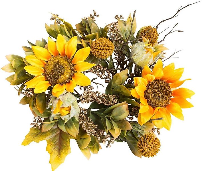 Kunstkranz Sonnenblumenkranz, Botanic-Haus, Höhe 10 cm günstig online kaufen
