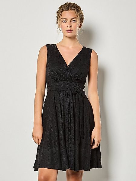 Apricot Partykleid Skaterkleid (mit Bindband) aus Spitze günstig online kaufen