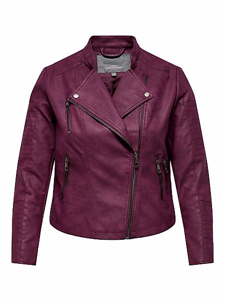 ONLY CARMAKOMA Lederimitatjacke "CARAVANA FAUX LEATHER BIKER OTW", mit Bike günstig online kaufen