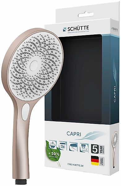 Schütte Handbrause "CAPRI" Duschbrause, 3-fach verstellbar, Antikalk, wasse günstig online kaufen