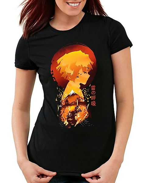 style3 T-Shirt Fire Breath demon slayer anime japan manga cosplay günstig online kaufen