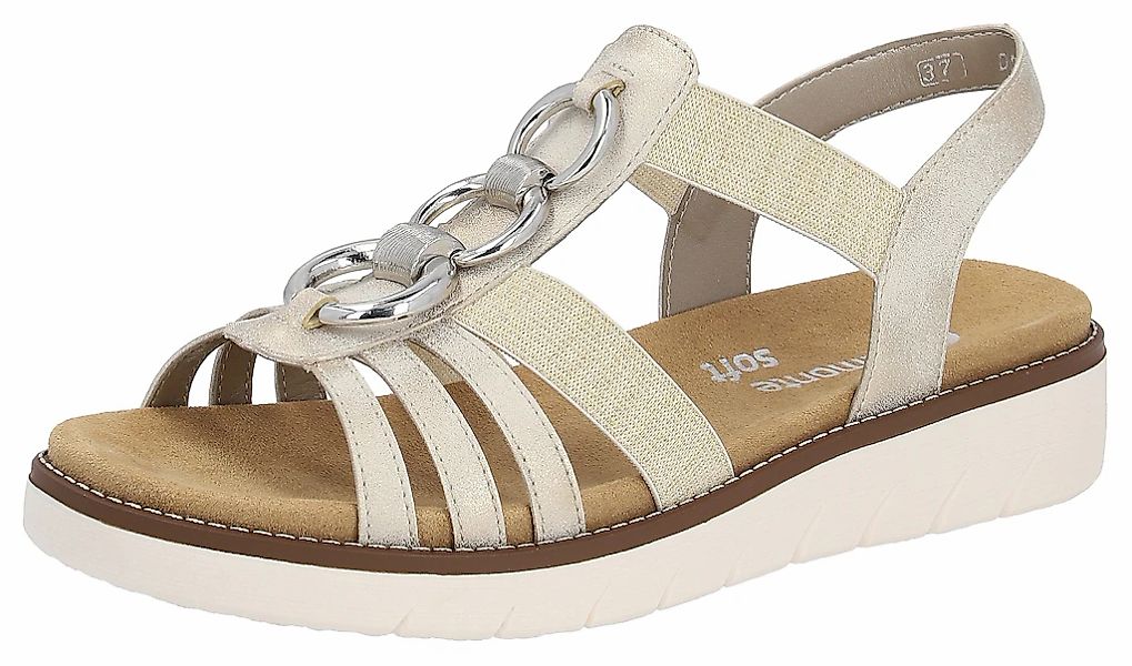 Remonte Sandale, Sommerschuh, Sandalette, Keilabsatz, mit praktischen Gummi günstig online kaufen