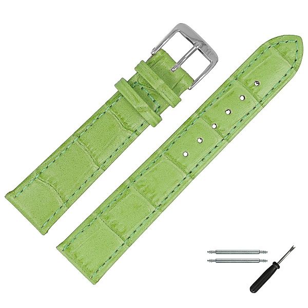 MARBURGER Uhrenarmband 20mm Leder Alligator Prägung günstig online kaufen