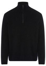 BOSS ORANGE Strickpullover Kwinter Troyer-Kragen, Rippstrick, günstig online kaufen