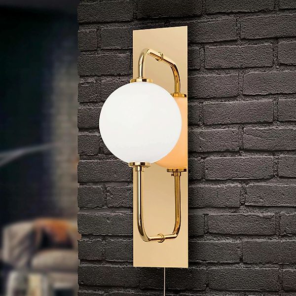 LED-Wandleuchte Pipes in glänzendem Gold günstig online kaufen
