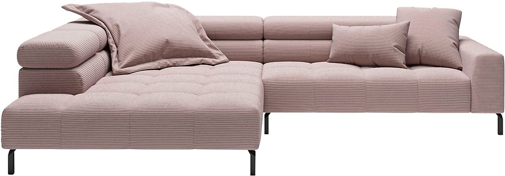 PLACES OF STYLE Ecksofa "Claya, L-Form, incl. Kopfteilverstellung, Breite 3 günstig online kaufen