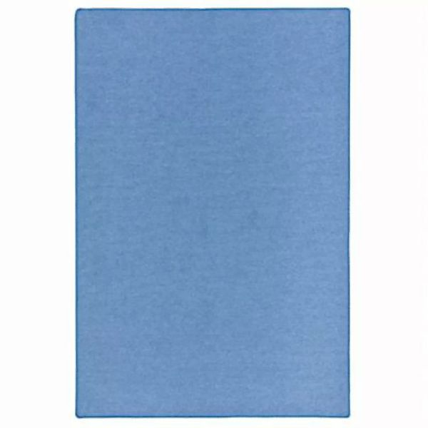 Snapstyle Feinschlingen Velour Teppich Strong blau Gr. 80 x 160 günstig online kaufen