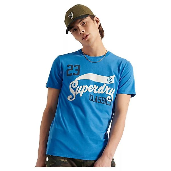 Superdry Collegiate Graphic 185 Kurzarm T-shirt L Neptune Blue günstig online kaufen