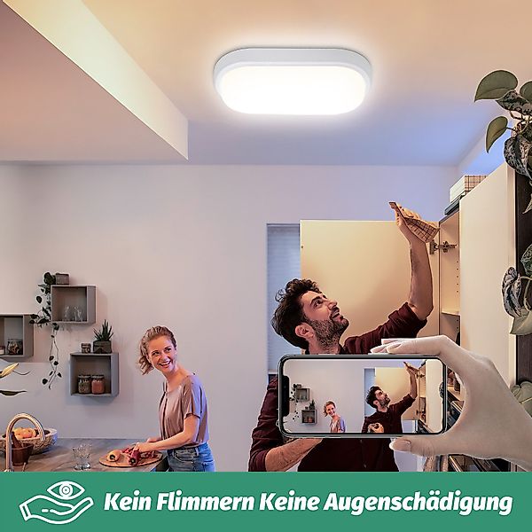 Oraymin Deckenleuchte Wasserdichte Wandleuchte Kellerlampe Deckenlampe günstig online kaufen