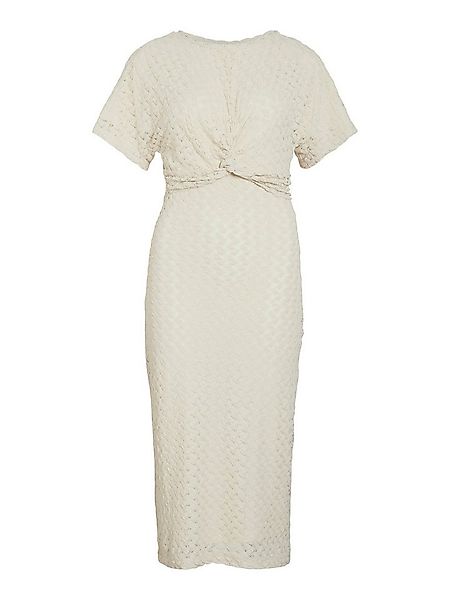 Vila Shirtkleid Geknoteter Taillenbereich, strukturiertes Muster, kurzärmli günstig online kaufen