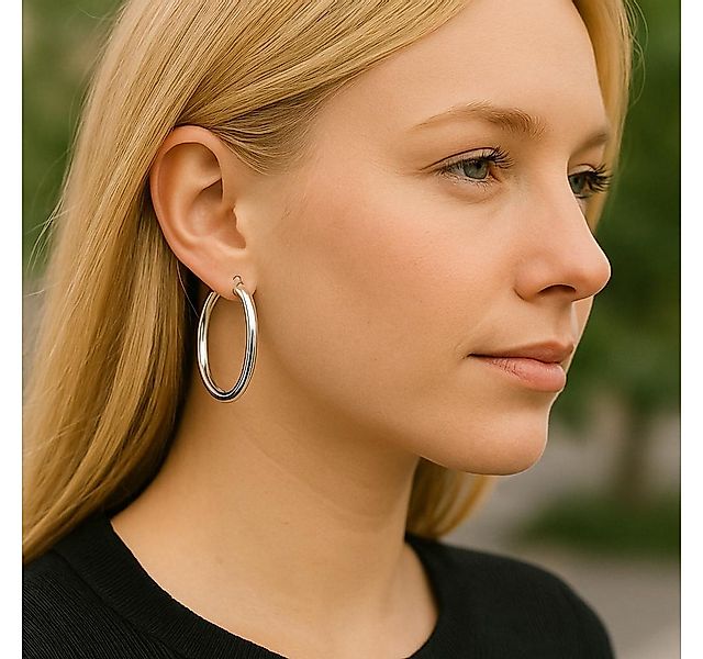 Taffstyle Paar Creolen Stylische Ohrringe 925 Sterling Silber Damen Ohrschm günstig online kaufen