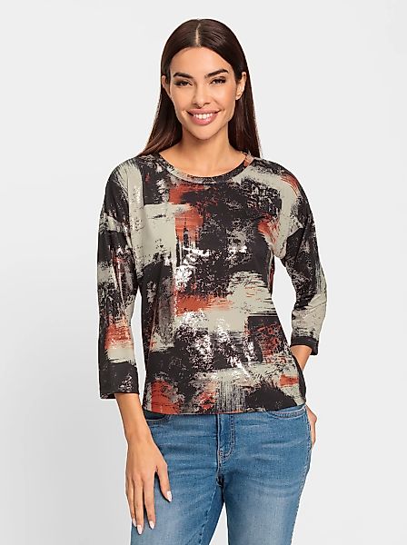 heine 3/4-Arm-Shirt "Druck-Shirt", 1 Stk. günstig online kaufen