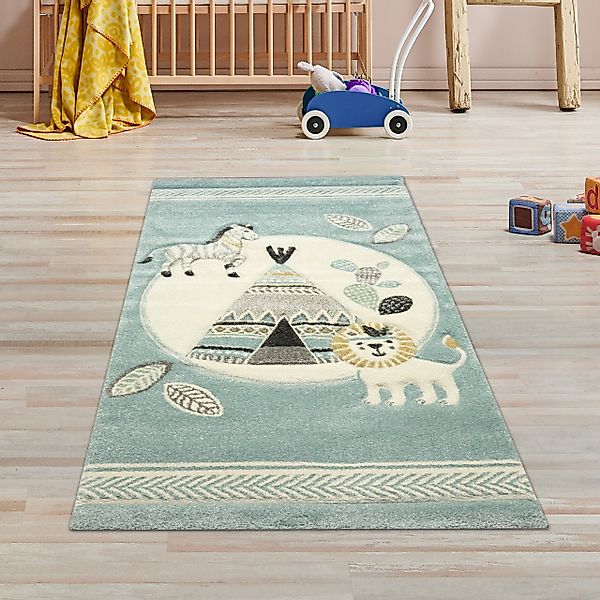 TeppichHome24 Kinderteppich Kinderteppich Zelt, Löwe in günstig online kaufen
