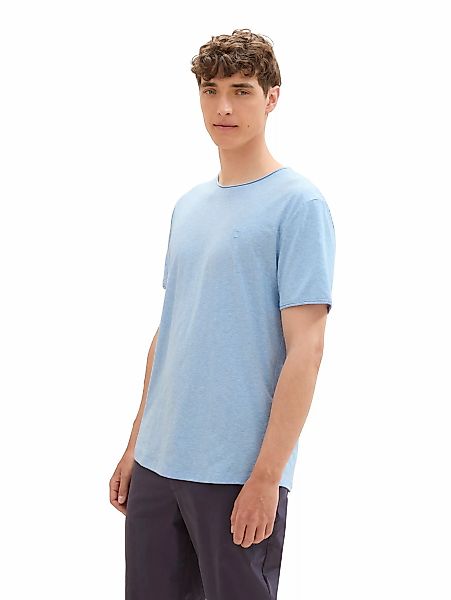 TOM TAILOR Denim T-Shirt, in Melange Optik günstig online kaufen