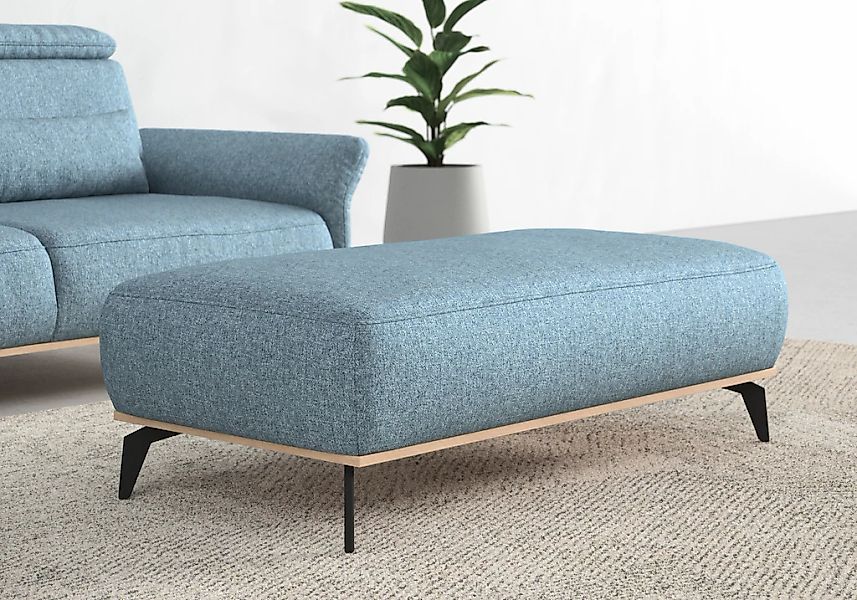 Home affaire Polsterhocker "Fjord" Mit einem Holzrahmen in Buche massiv eic günstig online kaufen