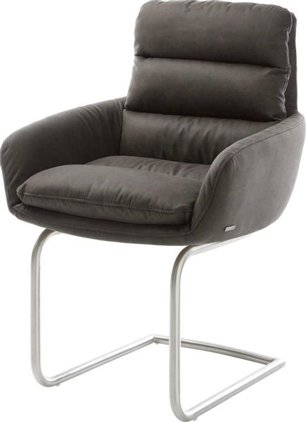 DELIFE Polsterstuhl Abelia-Flex, mit Armlehnen Freischwinger günstig online kaufen