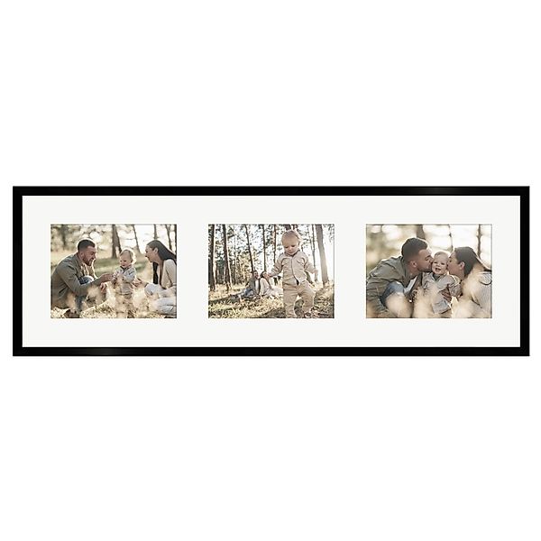 WANDStyle Galerierahmen G950 in Schwarz 25 x 80 cm für 3 Bilder im Format 1 günstig online kaufen