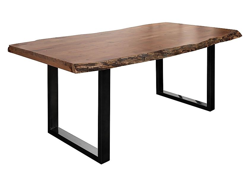 Massivmoebel24 Baumkantentisch FREEFORM (Baumtisch Akazie 200x100x77 günstig online kaufen