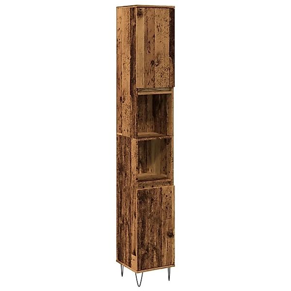 vidaXL Badschrank Altholz-Optik 30x30x190 cm Holzwerkstoff 857199 günstig online kaufen