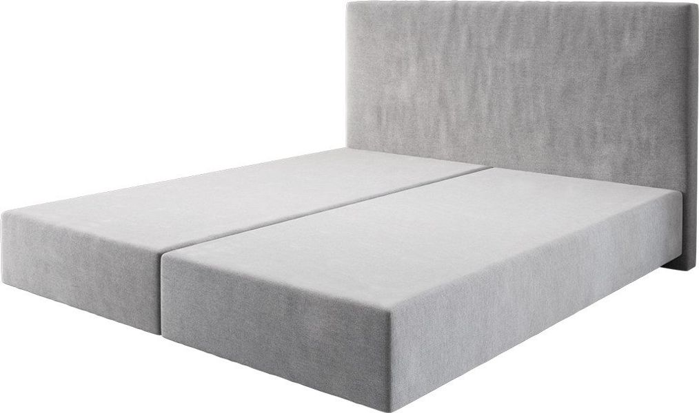 DELIFE Bettgestell Dream-Well, Mikrofaser Grau 180x200 günstig online kaufen