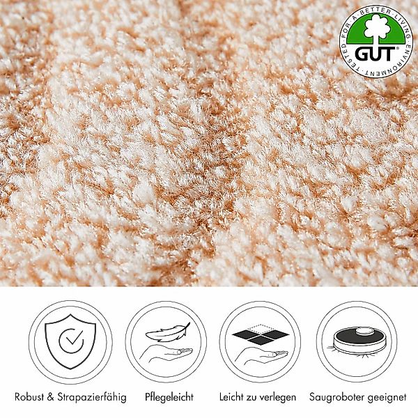 Andiamo Teppichboden "Amberg, Strukturschlinge, Gesamthöhe 9 mm, Made in Be günstig online kaufen