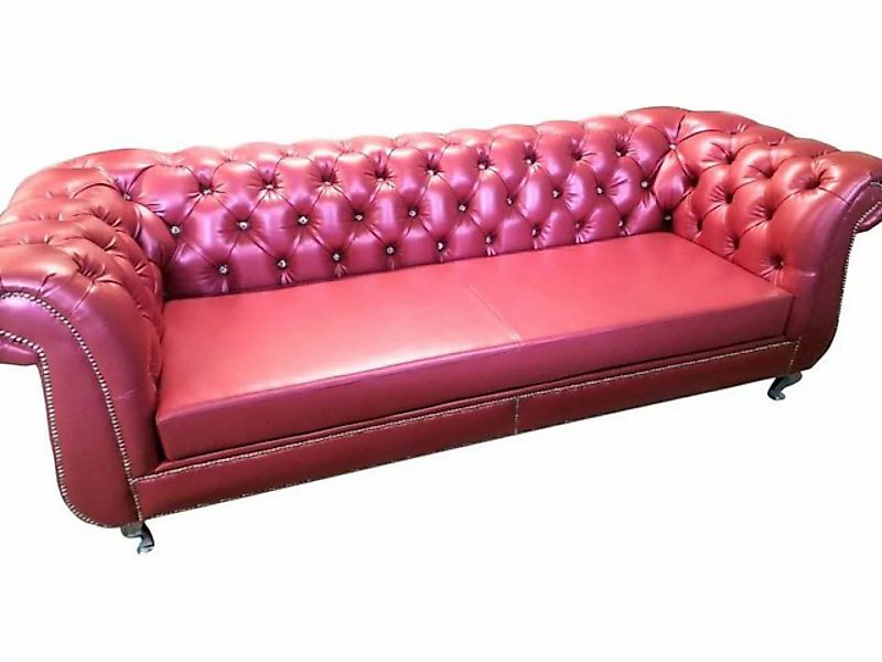 JVmoebel Sofa, Sofa Chesterfield 4 Sitzer Luxus Sofas Ledersofa Wohnzimmer günstig online kaufen