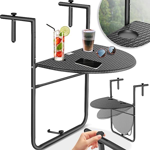KESSER Balkonhängetisch, Balkonhängetisch klappbar Balkontisch zum günstig online kaufen