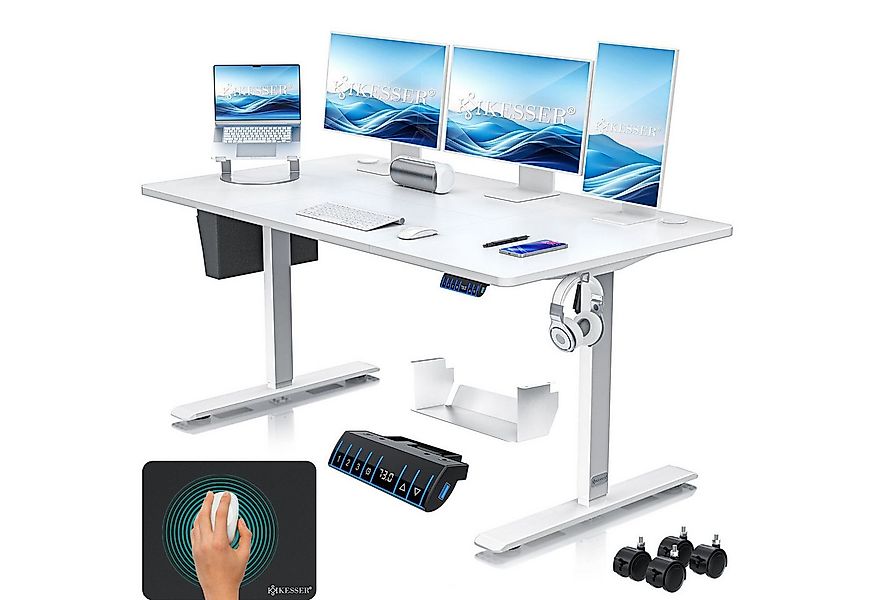 KESSER Schreibtisch, elektrischer & Höhenverstellbarer Computertisch für Ho günstig online kaufen