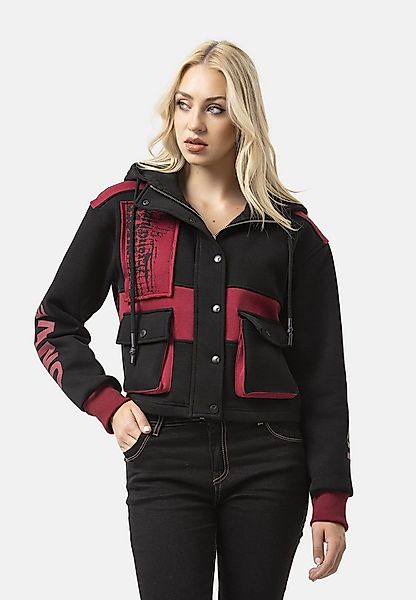 Cipo & Baxx Sweatjacke Sweatjacke (1-tlg) Kapuze mit Kordelzug günstig online kaufen