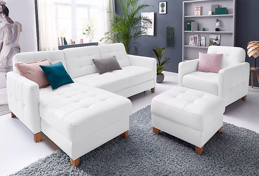 exxpo - sofa fashion Ecksofa "Elio, kompakt und komfortabel, bequem und zei günstig online kaufen