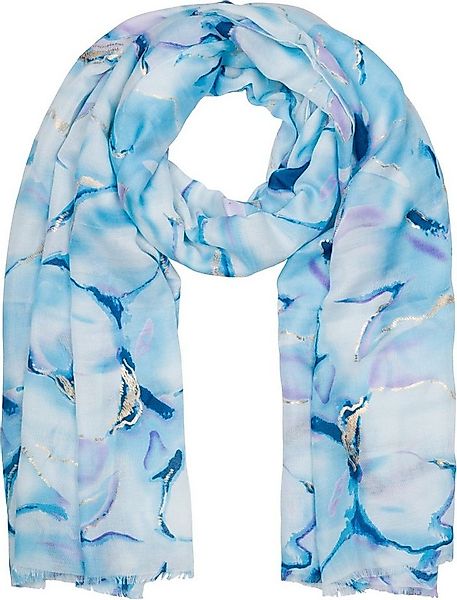 styleBREAKER Modeschal Schal Marmor Muster Metallic Akzente, (1-St) günstig online kaufen