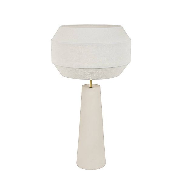 MARKET SET Tischlampe Cosiness, 85 cm, weiß, Metall/Stoff günstig online kaufen