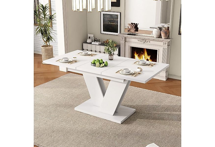 Flieks Esstisch (Länge 120-160/T80/H75,5 cm, 1-St., 1 Tisch), ausziehbarer günstig online kaufen