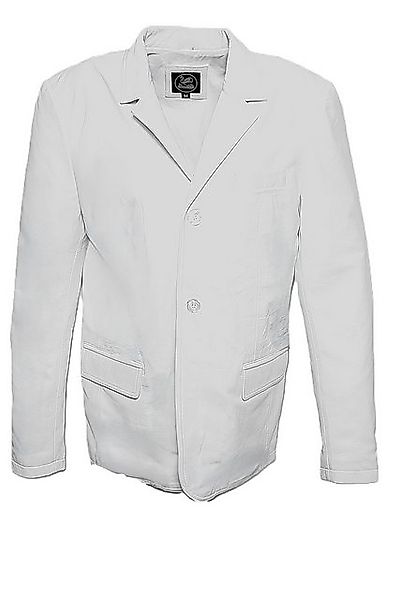 Be Noble Ledersakko Vancouver weiß Elegantes Herren Sakko aus echtem Leder günstig online kaufen