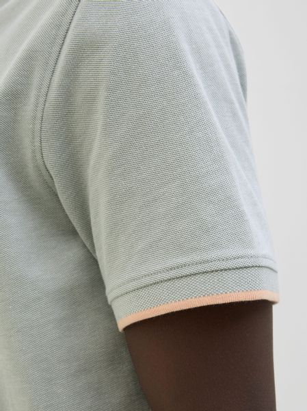 Jack & Jones Poloshirt "JJEPAULOS MAO POLO" mit Logo Stickerei günstig online kaufen