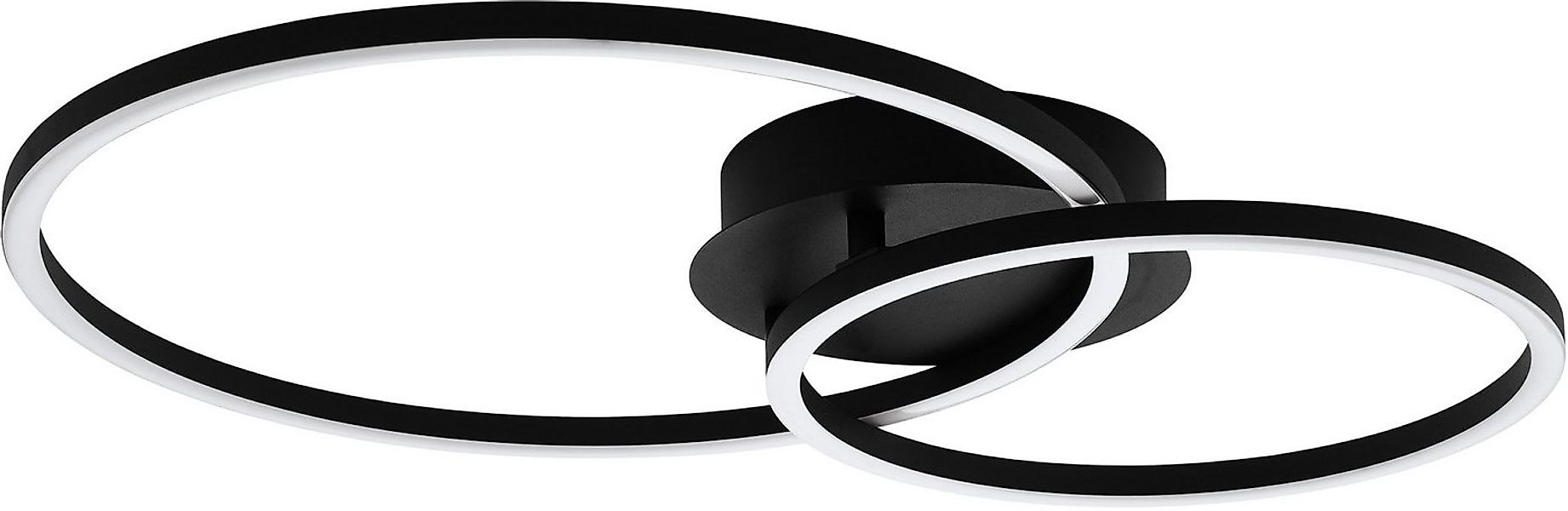 EGLO LED Deckenleuchte Palmaves Deckenlampe, schwarzes Aluminium, Nachtlich günstig online kaufen