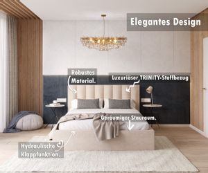 FDM Polsterbett Bettgestell Bettrahmen 120x200, 140x200, günstig online kaufen