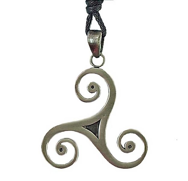 HOPLO Kettenanhänger Triskele Anhänger Schmuck Zinn 35x32mm mit Schnur günstig online kaufen