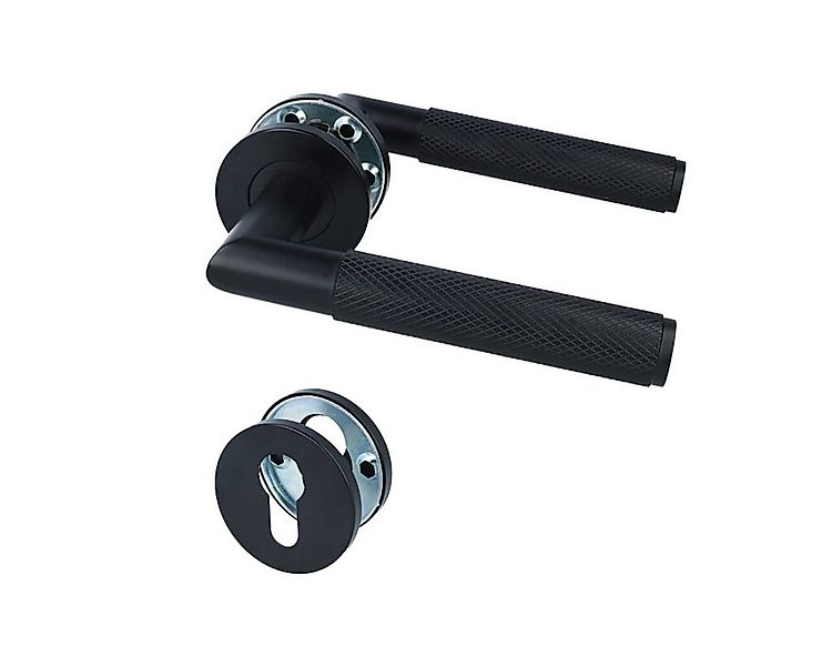 MS Beschläge Türgriff Edelstahl Rosettengarnitur Türdrücker Set Schwarz, De günstig online kaufen