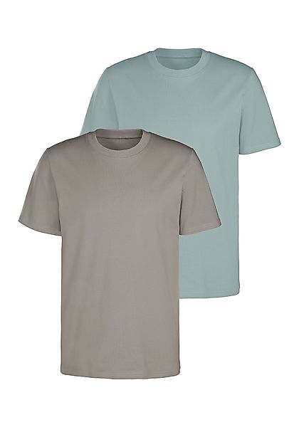 KangaROOS T-Shirt, (2er-Pack), Freizeitshirt mit Kurzarm, Rundhals aus rein günstig online kaufen