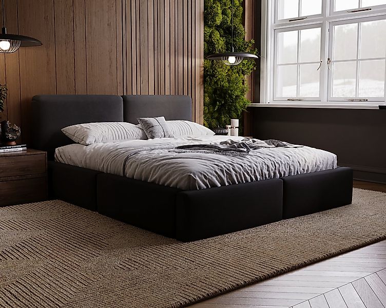 VIVENTE Möbel Polsterbett LIVORNO Samt Stoff MAGIC VELVET Bettkasten Latten günstig online kaufen