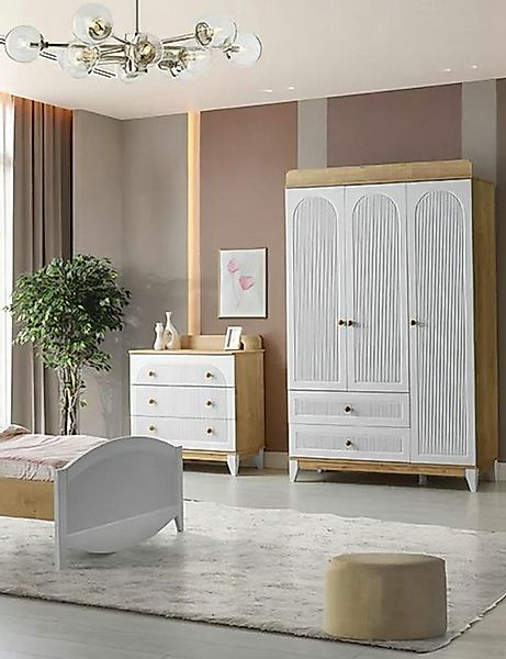 Xlmoebel Kleiderschrank Kleiderschrank und Kommode Set für kinderzimmer mit günstig online kaufen