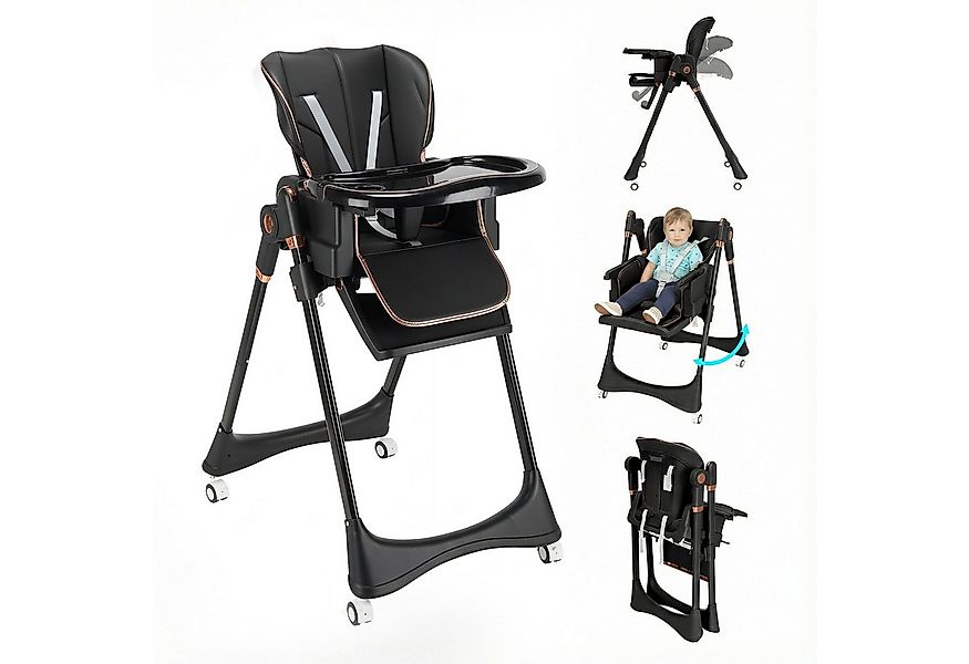 oyajia Kinderstuhl 3in1 Babywippe für Kinder, höhenverstellbar klappbar (Ba günstig online kaufen