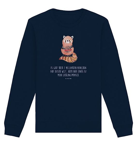 Mr. & Mrs. Panda Longpullover Roter Panda Größe S - French Navy - Geschenk, günstig online kaufen