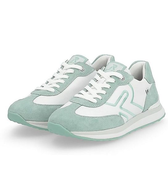 Rieker Evolution (Glattleder) 42509-81 weiss/tealblau Damen Sneaker günstig online kaufen