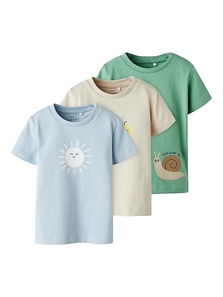 Name It Kurzarmshirt NBMVACION 3P SS günstig online kaufen